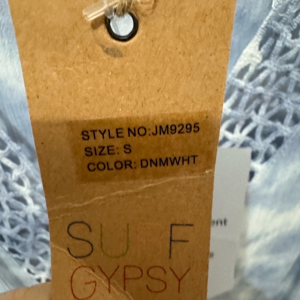 Surf Gypsy Tassel Boho Swim Coverup Size Small - Picture 3 of 5